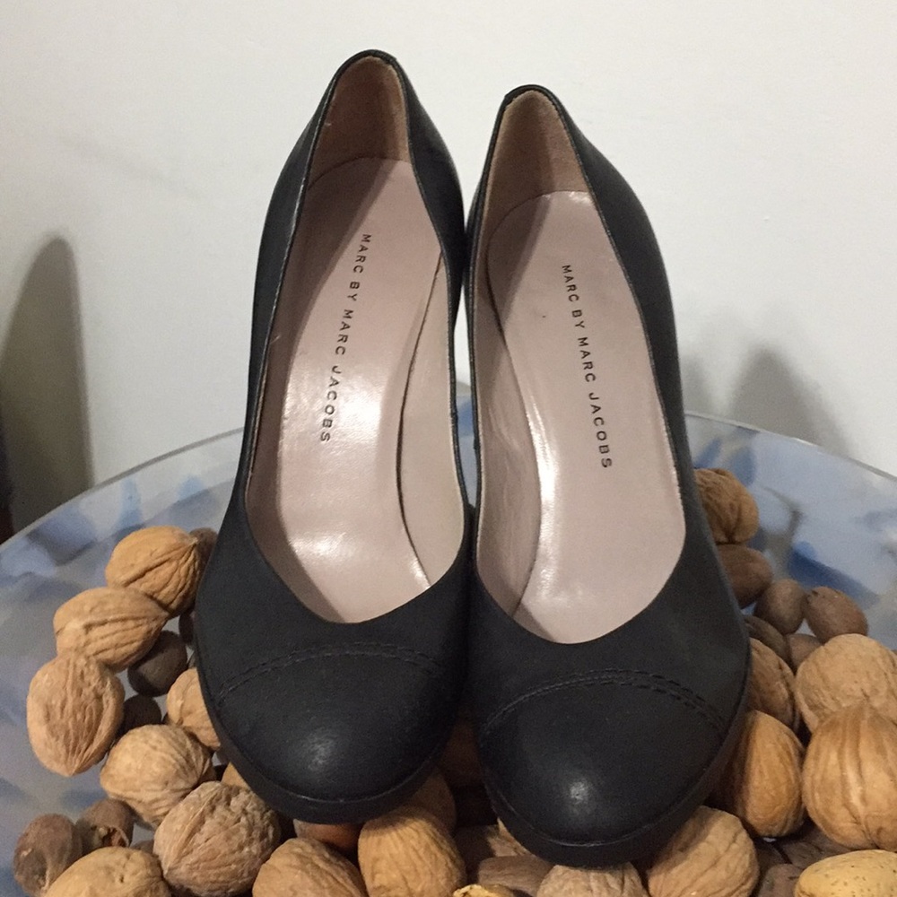 Marcbymarc Jacobs Rounded Capped Toe Angular Heels - image 1